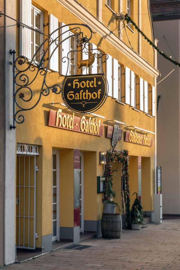Hotel Restaurant Goldener Hirsch Donauwörth Esterno foto